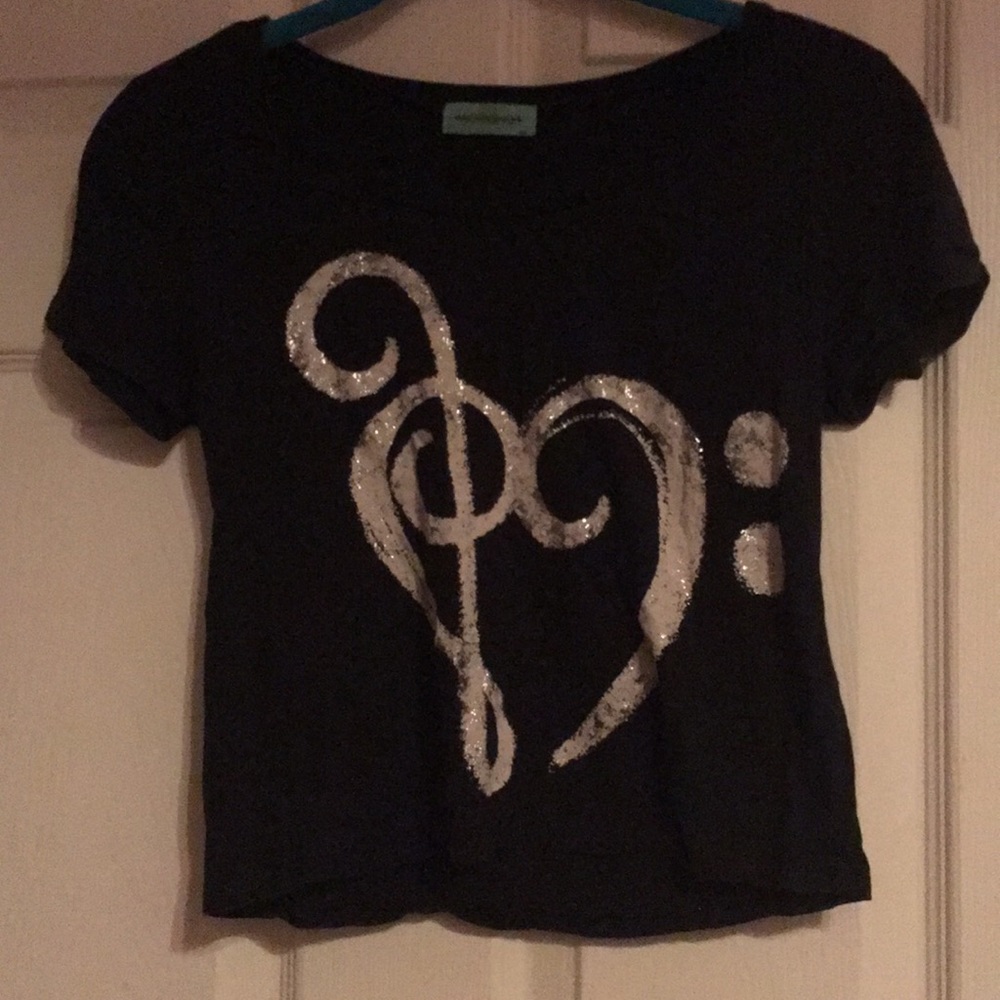 Music note crop top